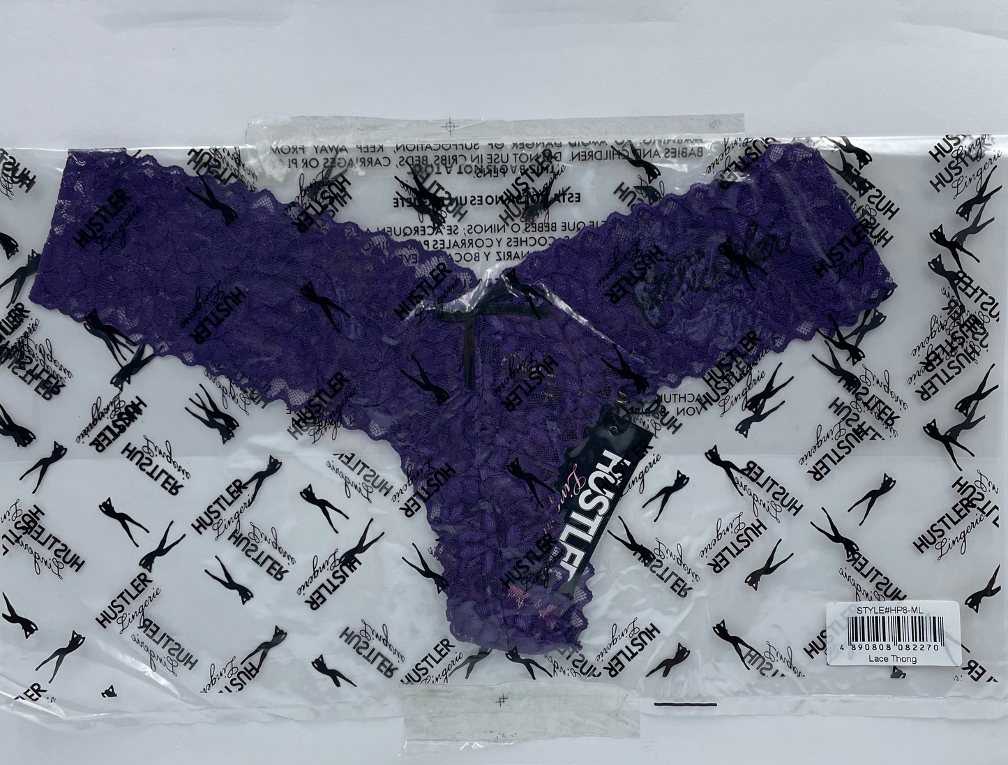 Hustler Classy Lace Panty Purple