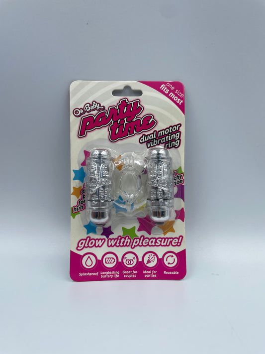 Hustler Oh Baby Dual Motor Vibrating Cock Ring