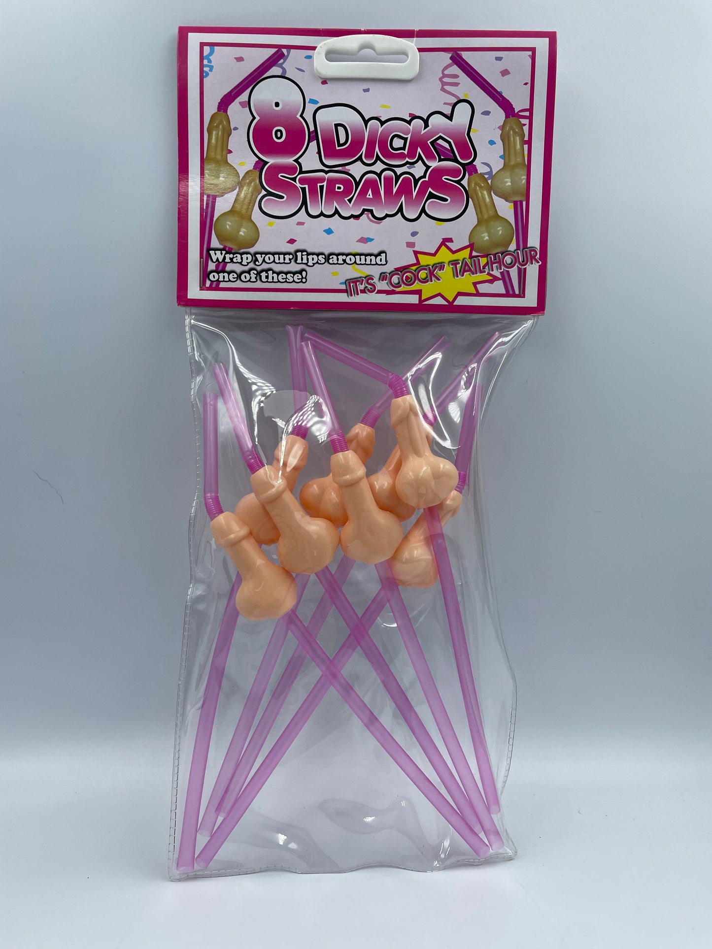 Dicky Straws Pink 8pk