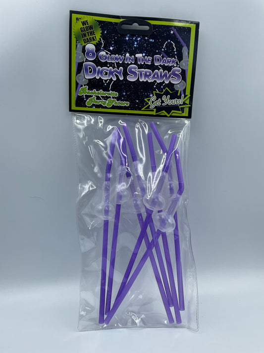 Dicky Straws Glow in the Dark 8pk