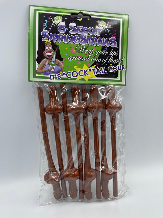 Sexxxy Sipp Straws Brown 8pk