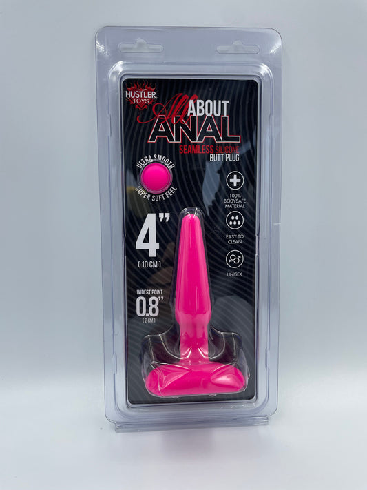 Hustler All About Anal Silicone Butt Plug 4"