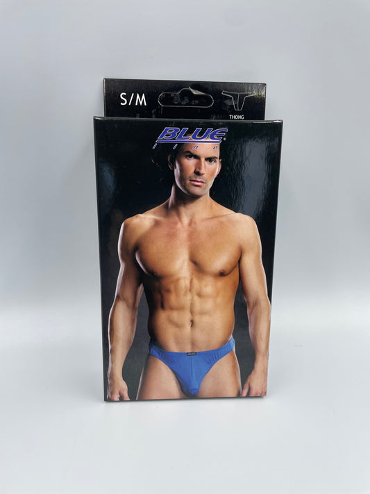 Blue Line Mens Thong S/M Blue