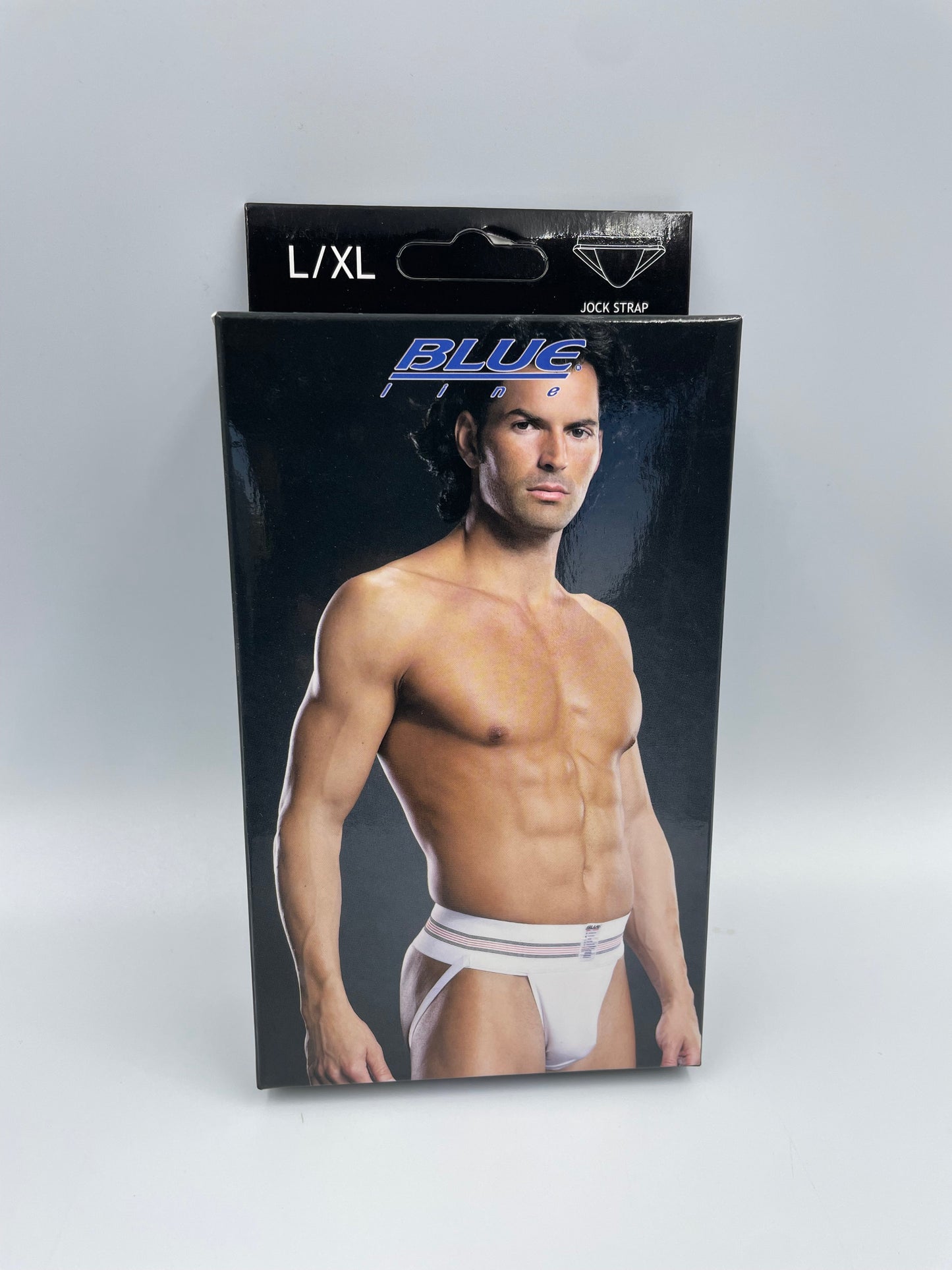 Blue Line Mens Thick Band Jock Strap L/XL White