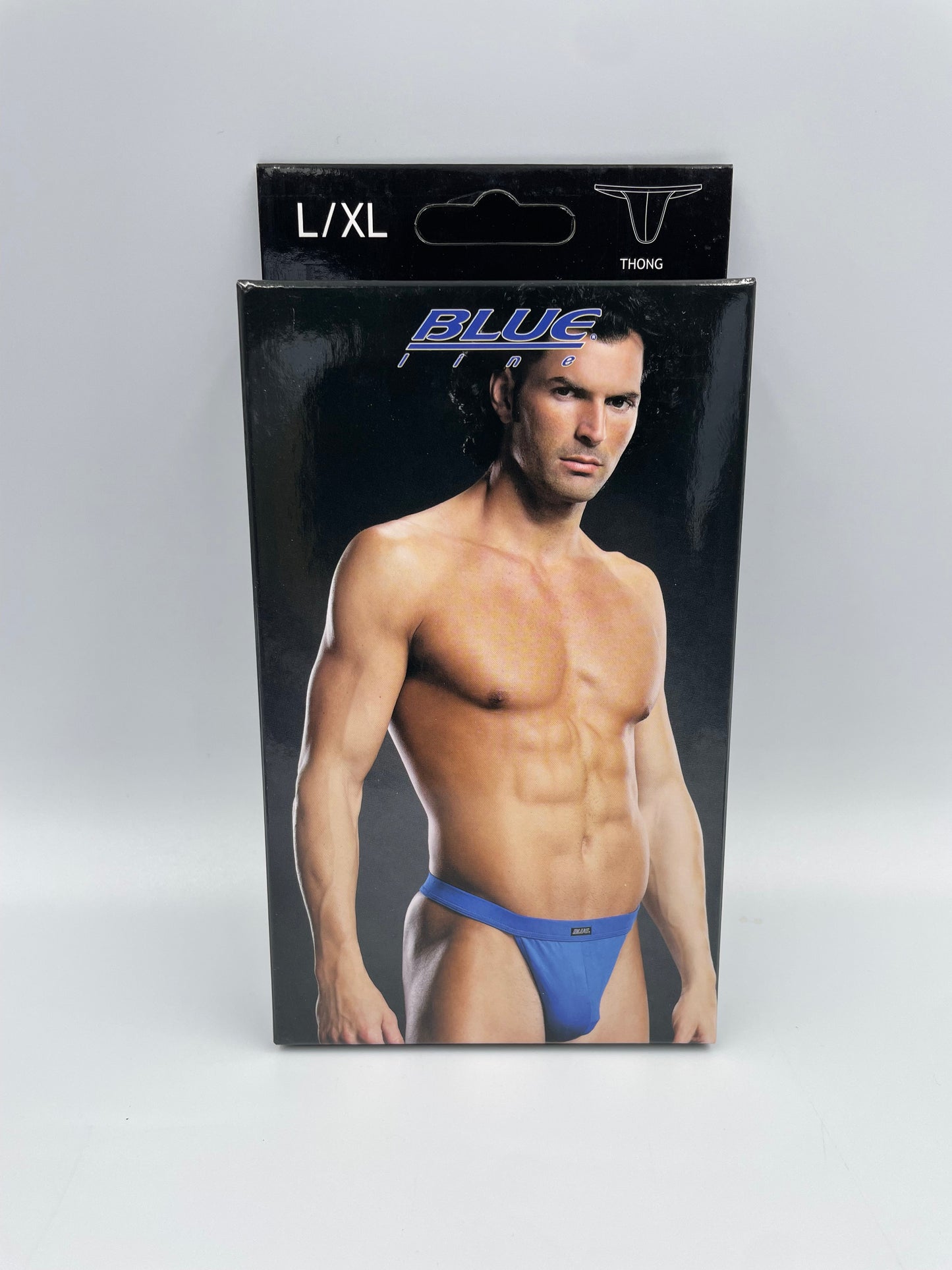 Blue Line Mens Thick Band Thong L/XL Blue