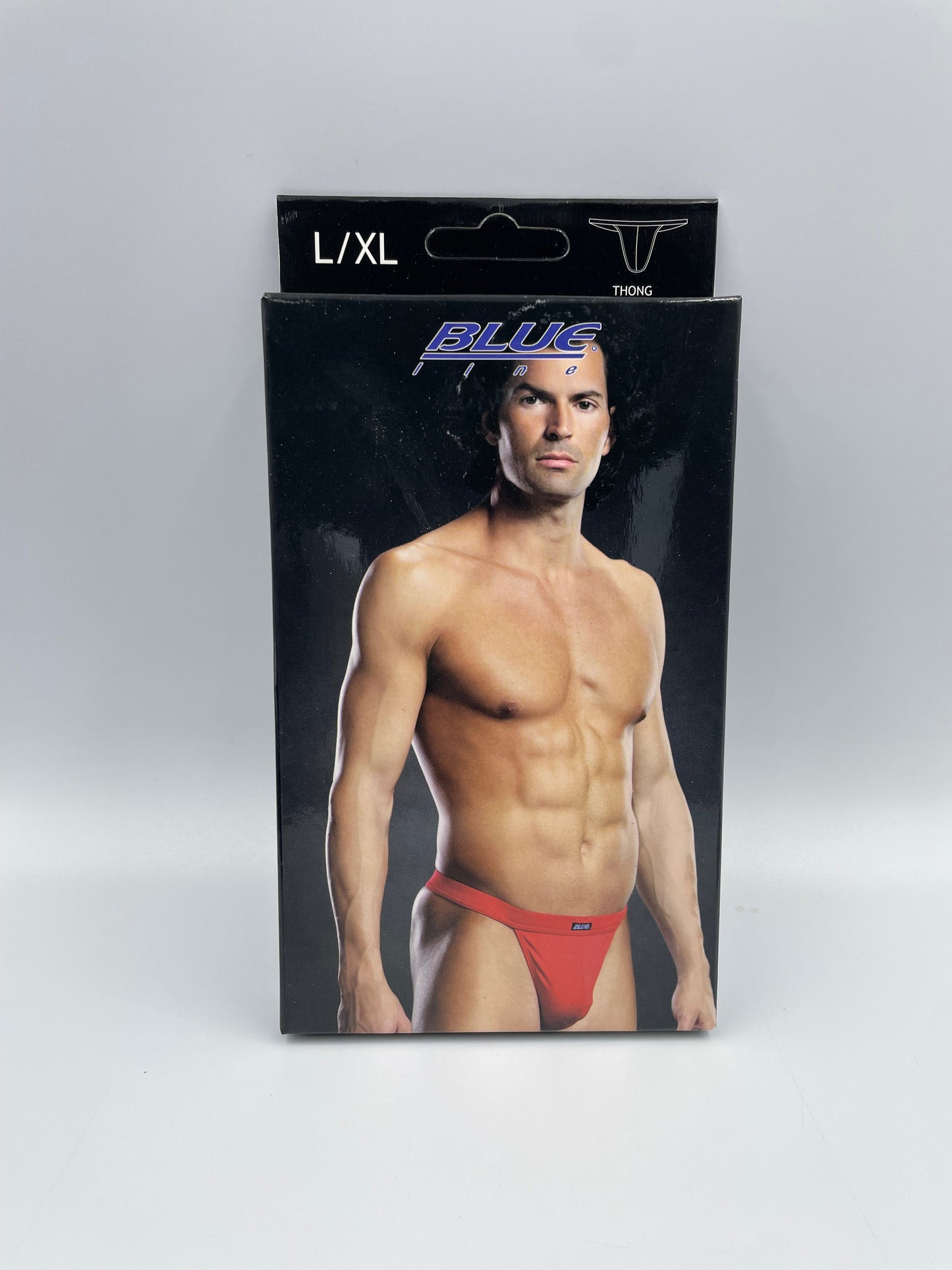 Blue Line Mens Thick Band Thong L/XL Red