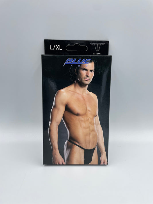 Blue Line Mens V-String L/XL Black