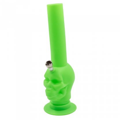 Waterfall Silicone Skull Glow Green