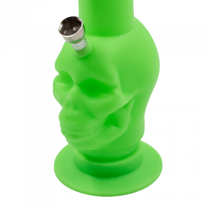 Waterfall Silicone Skull Glow Green