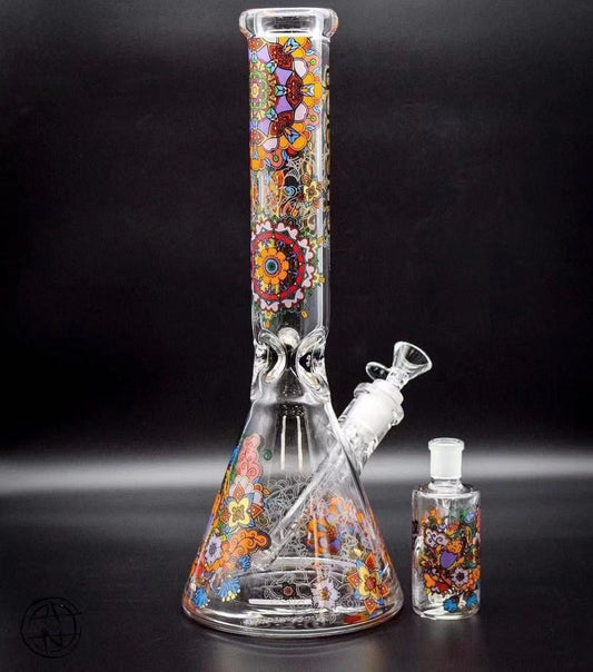 Mr. Winston Kaleidoscope 14" Beaker