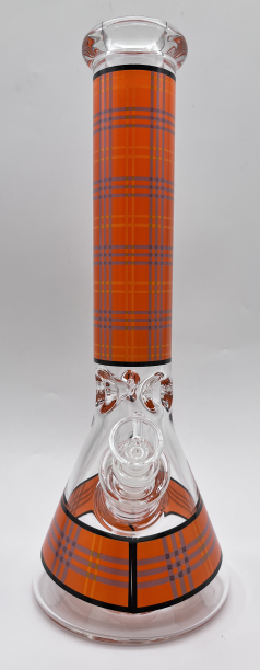 Mr. Winston Plaid Beaker 14"