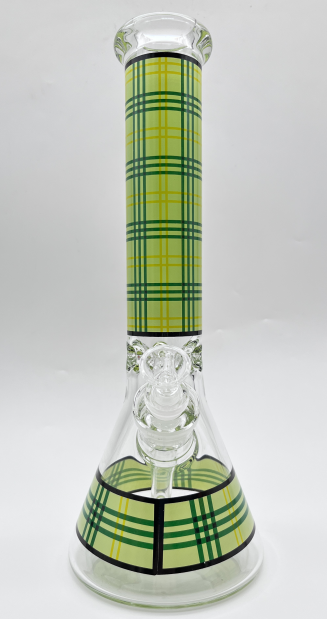 Mr. Winston Plaid Beaker 14"