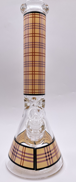 Mr. Winston Plaid Beaker 14"