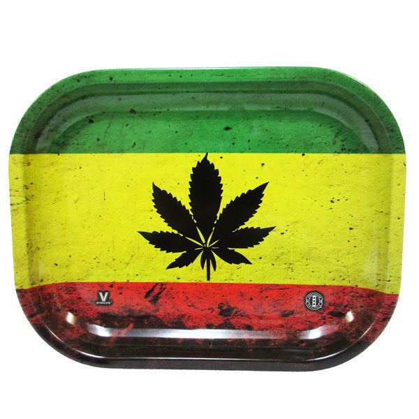 Rasta Leaf - Rolling Tray 28* x 18* cm